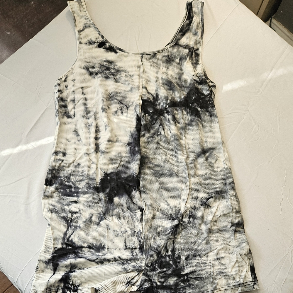 Floerns Women's Maternity Scoop Neck Sleeveless Tank Romper Short
